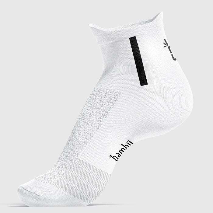 Quarter Socks - New! Socks Bambū Werx S/M White