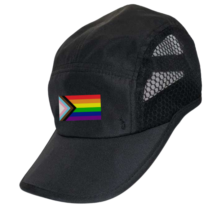 Run Caps - Pride Flag (Pre-Order) Headware Bambū Werx Black