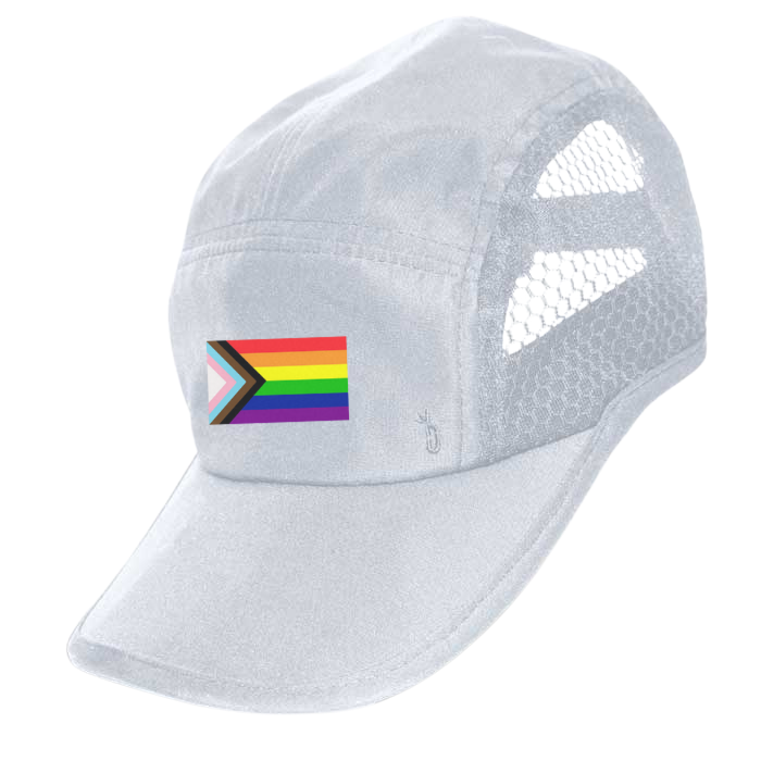 Run Caps - Pride Flag (Pre-Order) Headware Bambū Werx White