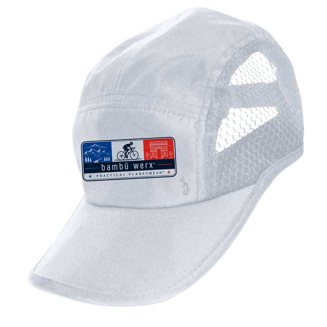 Tour de France Run Cap (New!!) Headware Bambū Werx White