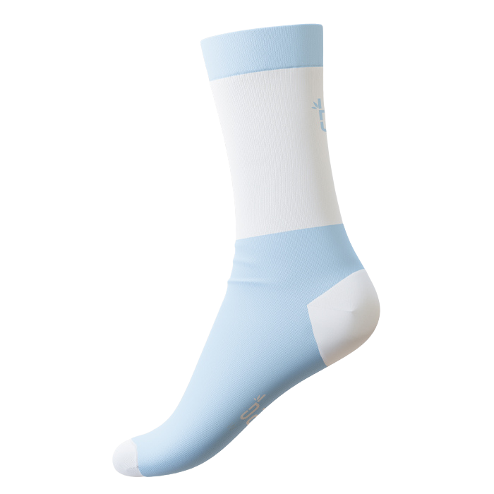 Performance Socks - Sky Blue Stripe Socks Bambū Werx S/M