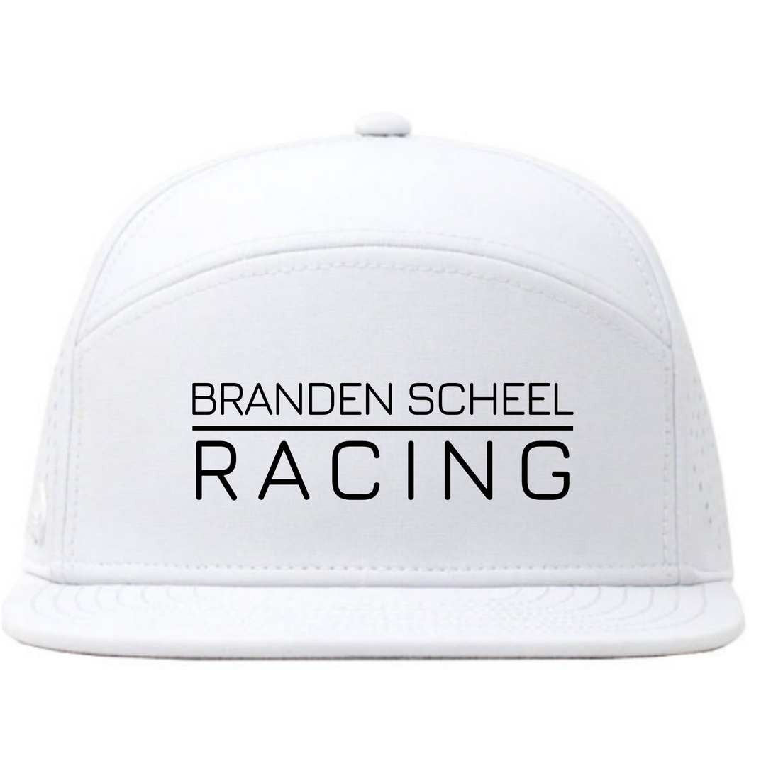 Branden Scheel Trucker Hats (Pre-Order) Headware Bambū Werx White Flat-Brim