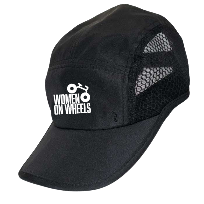 Women on Wheels Run Caps Headware Bambū Werx Black