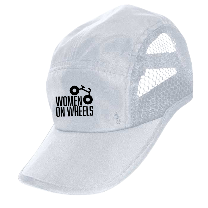 Women on Wheels Run Caps Headware Bambū Werx White