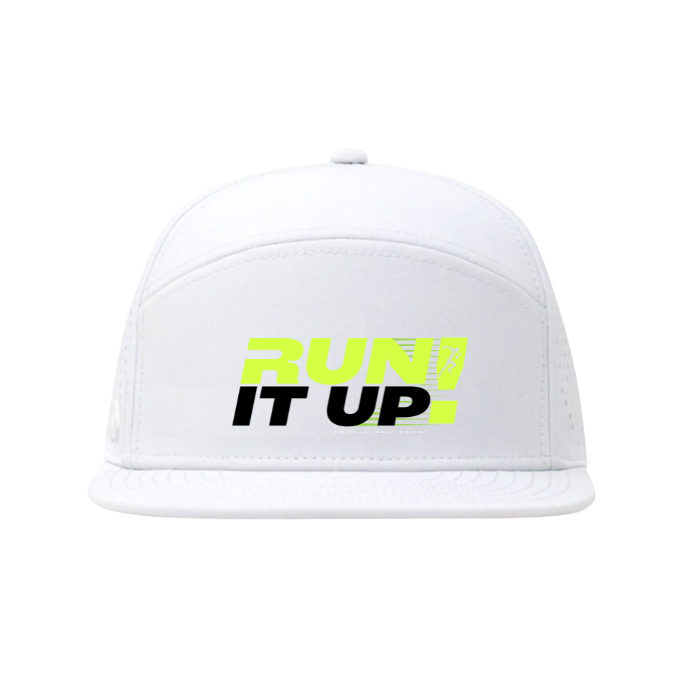 Run It Up! Flat Brim Trucker (Pre-Order) Headware Bambū Werx White
