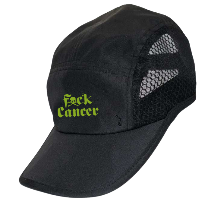 Fxck Cancer Running Cap Headware Bambū Werx Black w/ Green