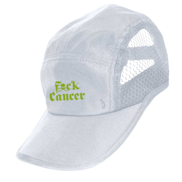 Fxck Cancer Running Cap Headware Bambū Werx White w/ Green