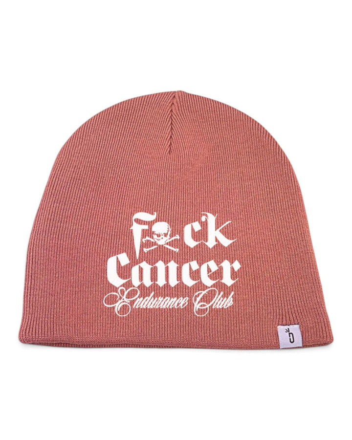 Fxck Cancer Endurance Club Beanie Headware Bambū Werx Dusty Rose M/L (Standard Top)