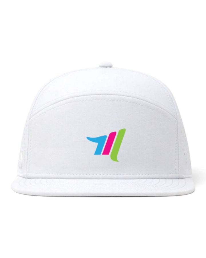 Merge Multisport Flat Brim Trucker Headware Bambū Werx M/L Adjustable (55-59cm) White