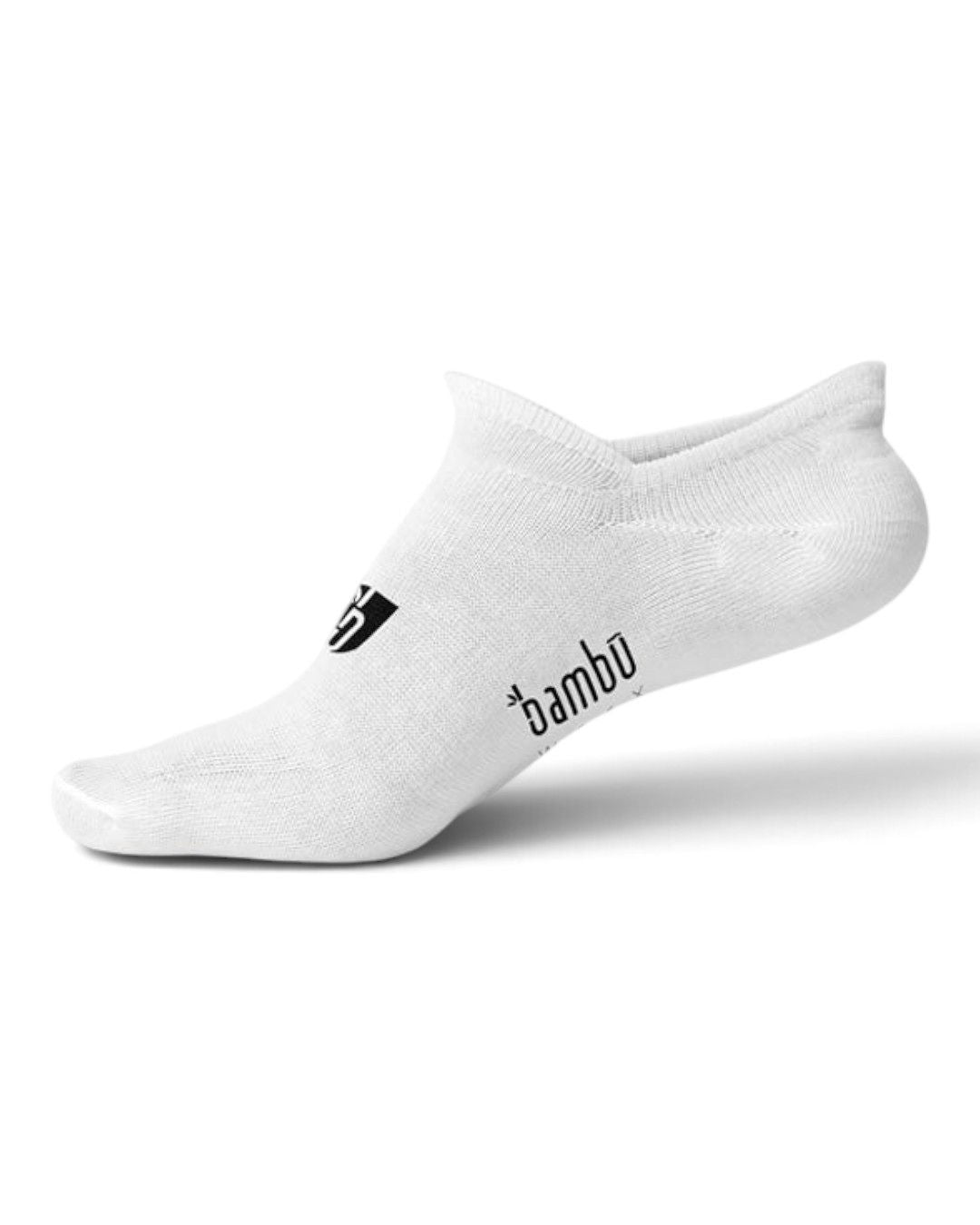Bamboo No-Show Socks – Pro Socks Bambū Werx S/M Solid White