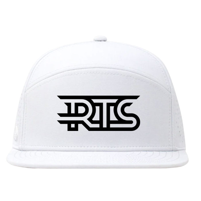 RTS Flat Brim Trucker Headware Bambū Werx White