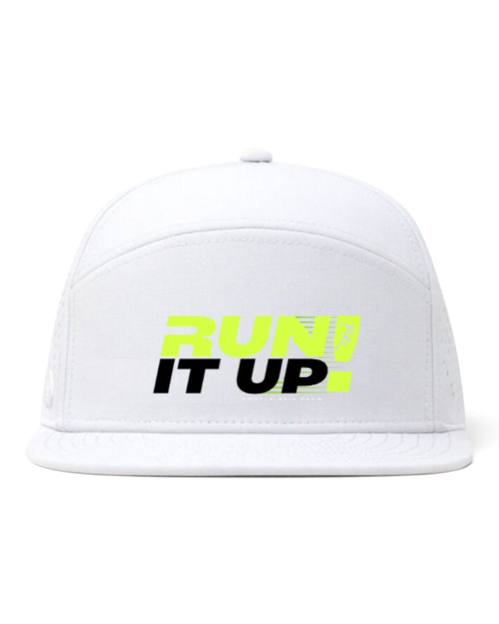 Run It Up! Flat Brim Trucker (Pre-Order) Headware Bambū Werx White