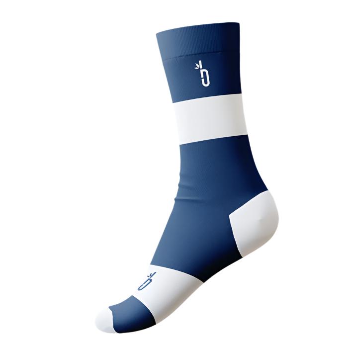 Performance Socks - Horizontal Stripe Socks Bambū Werx S/M Blue/White