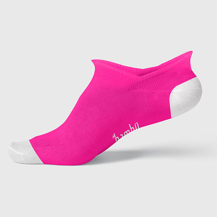 No-Show Socks - Pro Socks Bambū Werx XL Pink