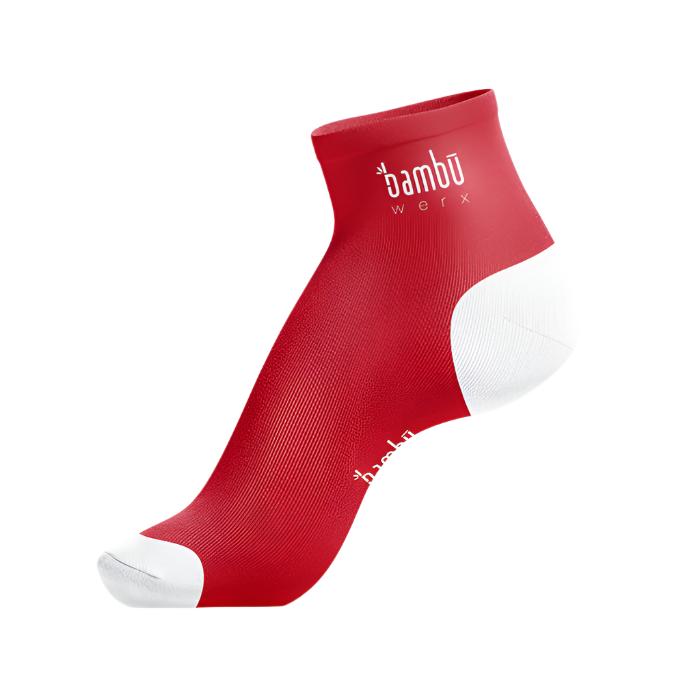 Ankle Socks Socks Bambū Werx S/M Red