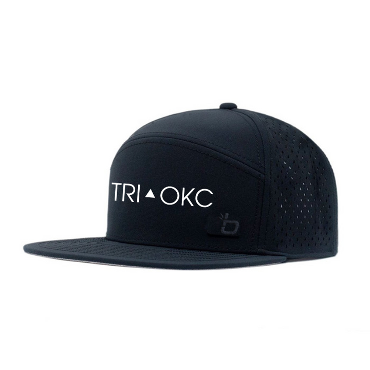 TRI-OKC Bamboo Trucker - Flat Brim Headware Bambū Werx M/L Adjustable (55-59cm) Black Flat-Brim