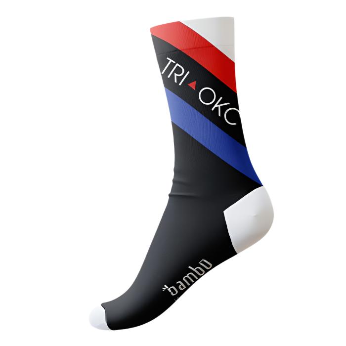 TRI-OKC Performance Socks - 2024 Socks Bambū Werx S/M Diagonal Stripes