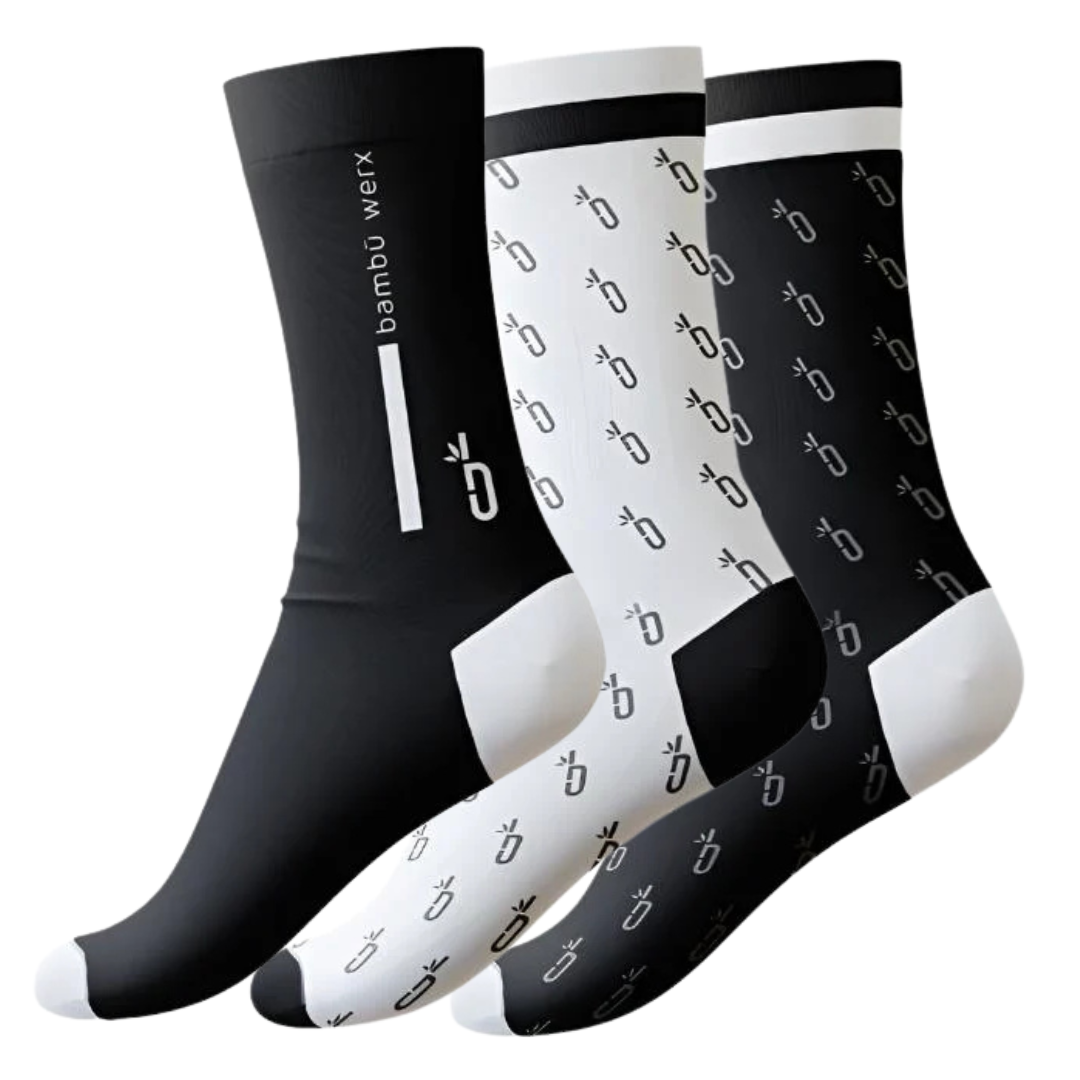 Logo Menagerie Performance Sock Bundle Socks Bambū Werx