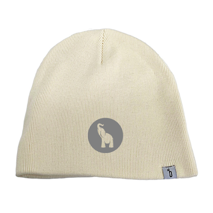 YT Beanies (Pre-Order) Headware Bambū Werx Bone White OSFA Grey Logo