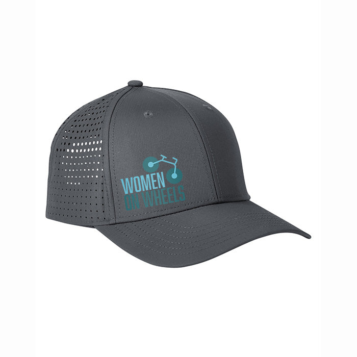Women on Wheels Trucker Caps Headware Bambū Werx Charcoal Grey Baseball Brim (Curved) M/L Adjustable (55-59cm)